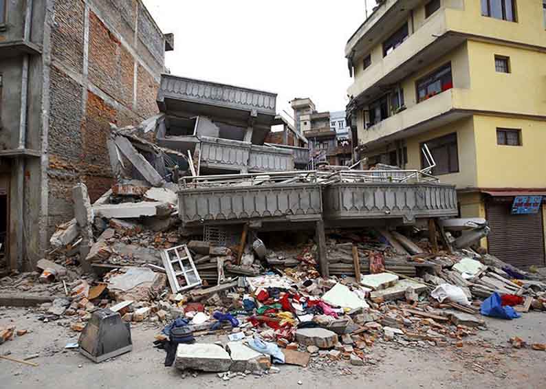 Фото: последствия землетрясения в Непале в 2015 году.